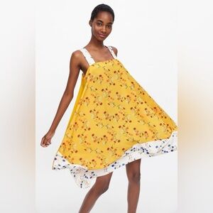 NWT Zara high low floral dress